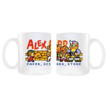 Alex Kidd Paper, Scissors, Stone Mug