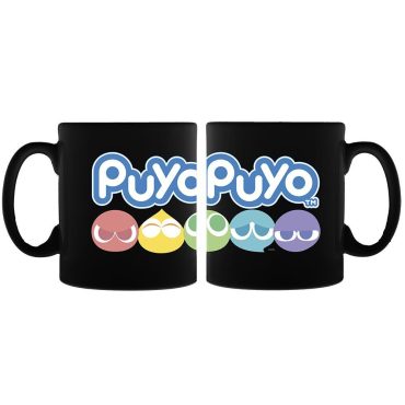 Puyo Puyo Color Logo Black Mug