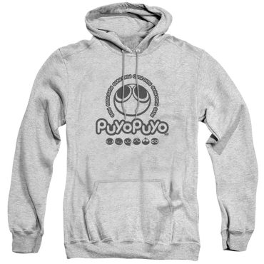 Puyo Puyo Logo Heather Grey Hoodie