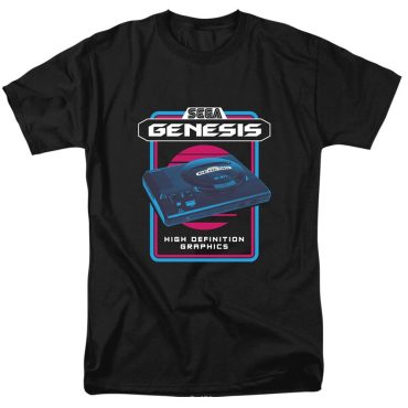 Sega Genesis Retro Console Black Tee