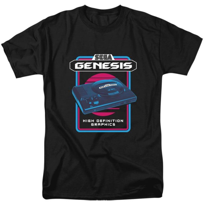 Sega Genesis Retro Console Black Tee