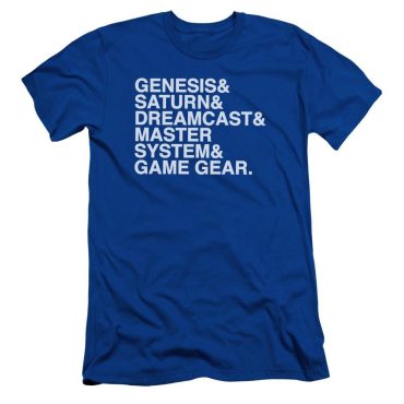 SEGA Genesis Console Names Royal Blue Tee