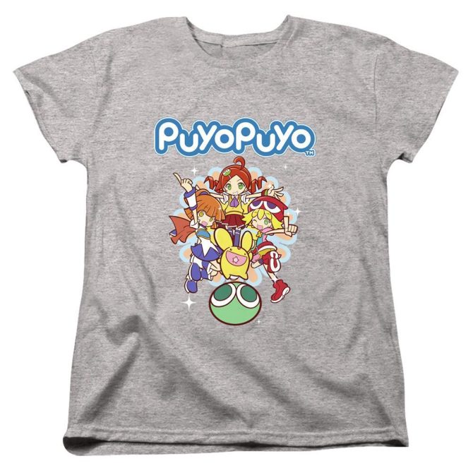 Puyo Puyo Champions Characters Women's Heather Grey Tee