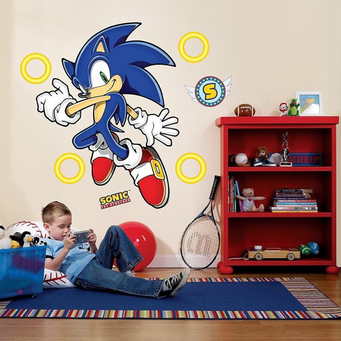 Sonic the Hedgehog Giant Wall Decals - Image 2