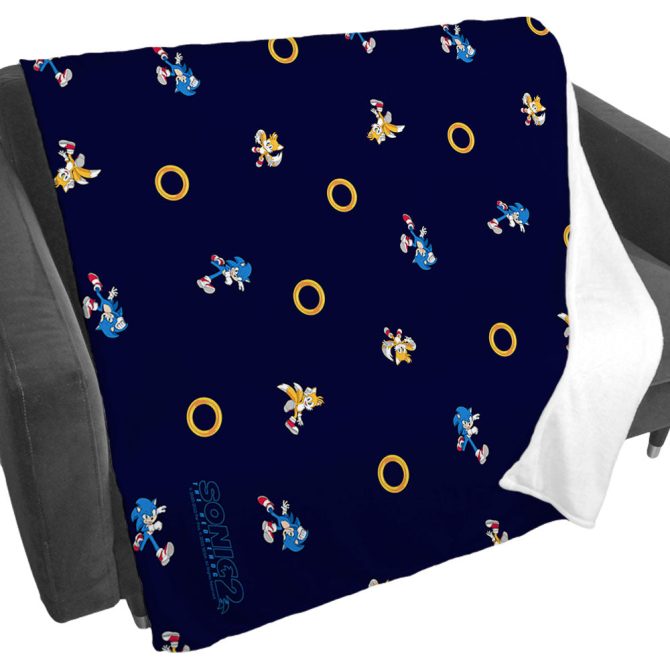 Sonic 2 Sonic and Tails Print Blanket