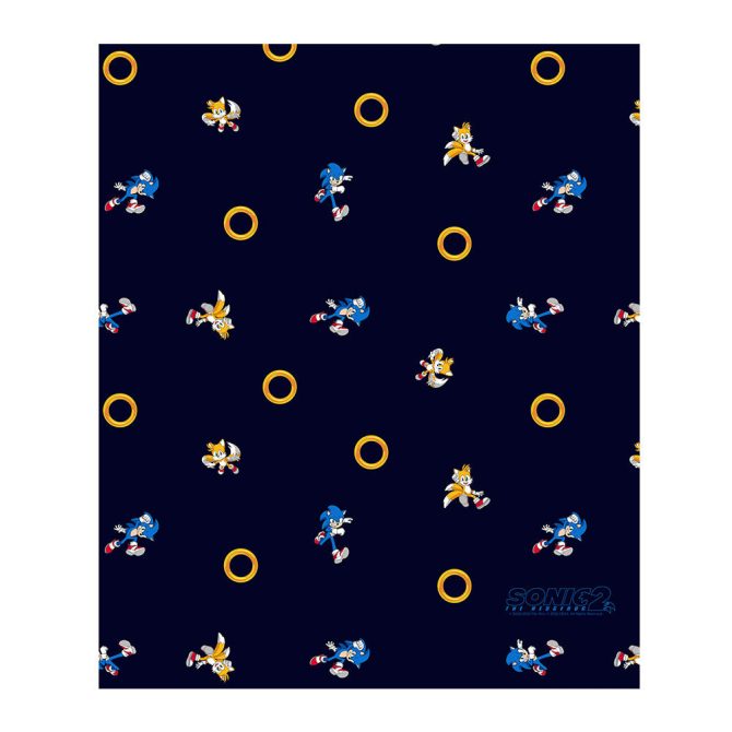 Sonic 2 Sonic and Tails Print Blanket - Image 2