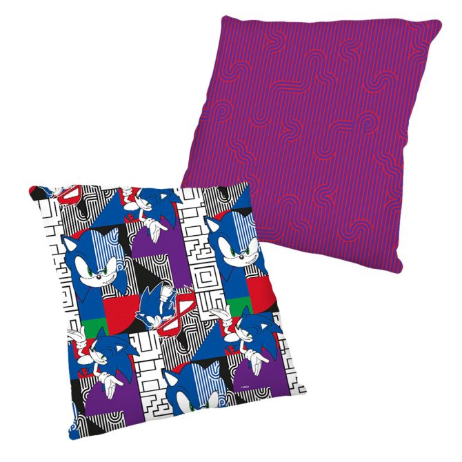 Sonic Geometric Pattern Pillow