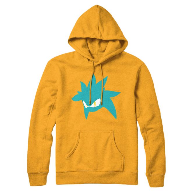 Silver Silhouette Yellow Hoodie