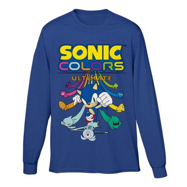 Sonic Colors Character Unisex Royal Long Sleeve Tee