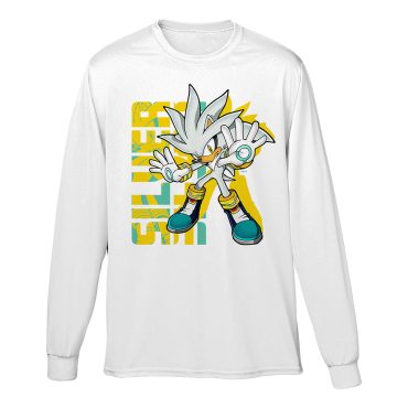 Silver Name White Long Sleeve Tee