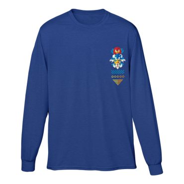 Sonic the Hedgehog Symmetrical Group Stacked Long-Sleeve Tee