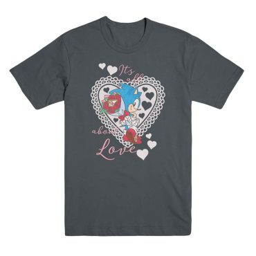 Sonic It's All About Love Charcoal Tee