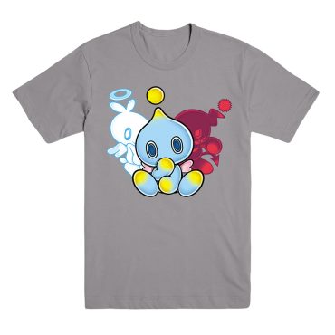 Sonic Chao Large Character Gray Unisex Tee
