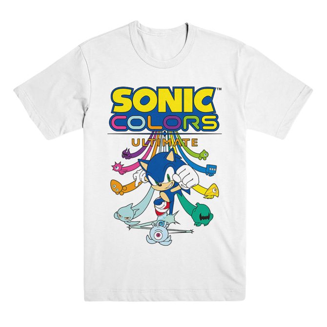 Sonic Colors Character Unisex White Tee