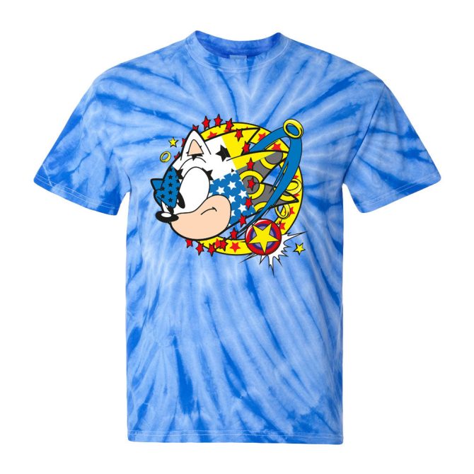 Sonic the Hedgehog Blue Tie-Dye Tee