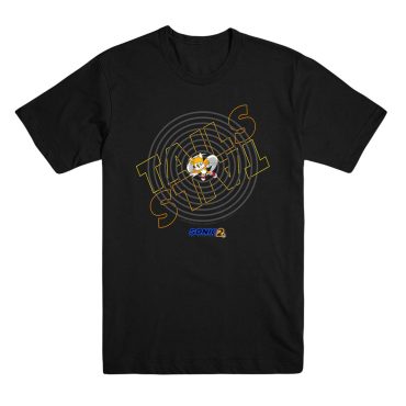 Sonic 2 Tails Unisex Black Tee