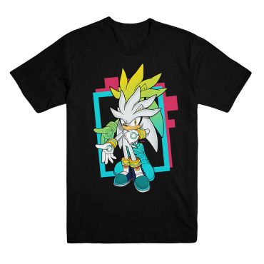 Silver Pose Unisex Black Tee