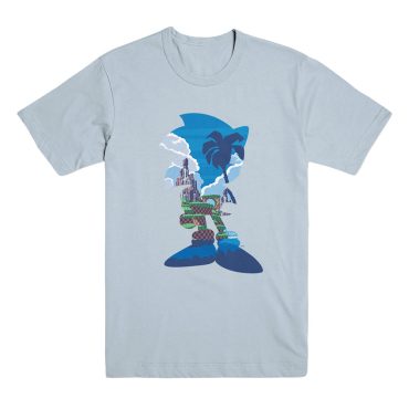 South Island Sonic Silhouette Gray Tee