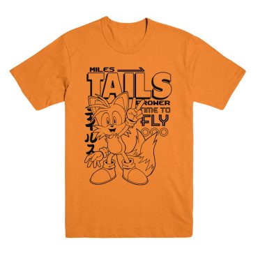 Miles Tails Prower Time to Fly Gold Tee from Sonic the Hedgehog