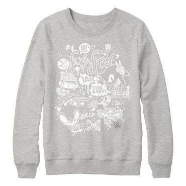 Sonic the Hedgehog Emerald Graffiti Crewneck