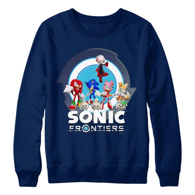 Sonic Frontiers Character Navy Crewneck