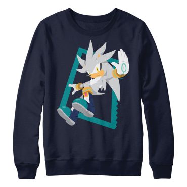 Silver Jump Navy Crewneck