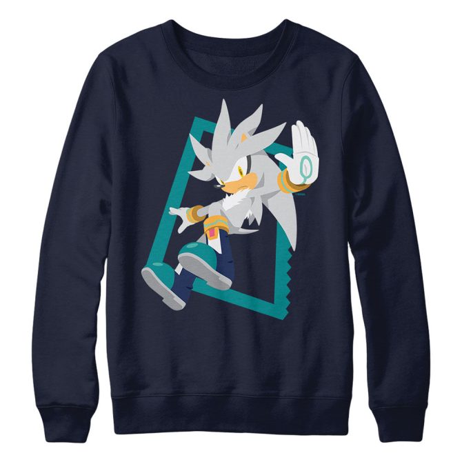 Silver Jump Navy Crewneck