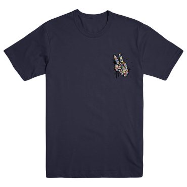 Sonic the Hedgehog Peace Graffiti Navy T-Shirt