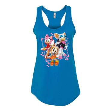 Girl Power Group Racerback Blue Tank