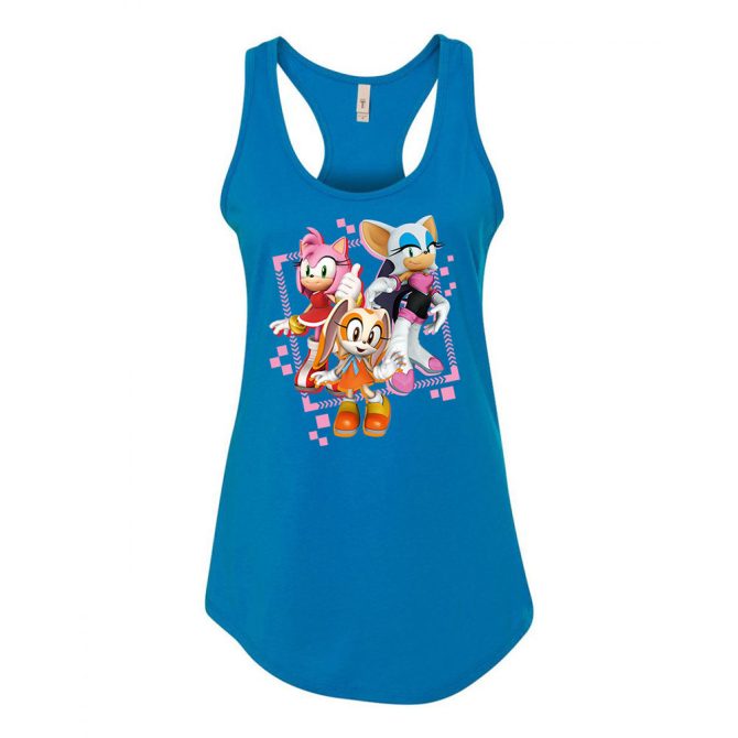 Girl Power Group Racerback Blue Tank