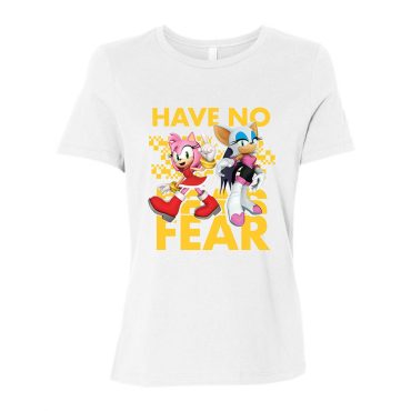 Amy and Rouge Have No Fear Woman's White Tee
