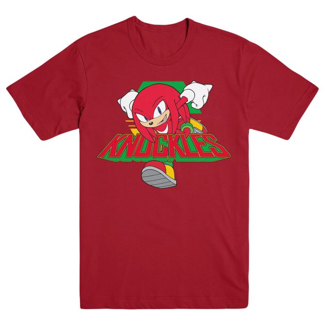 Knuckles Retro Red Tee