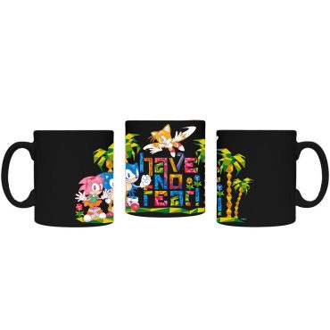 Sonic the Hedgehog Color Shocked Have No Fear Black Mug