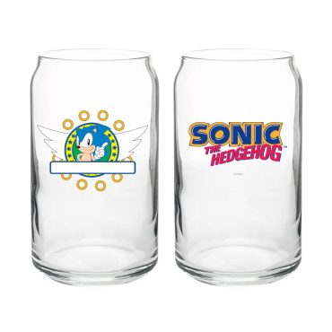Sonic Rings Personalized Can Glass