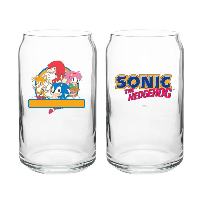 Sonic Character Personalized Can Glass - Image 2