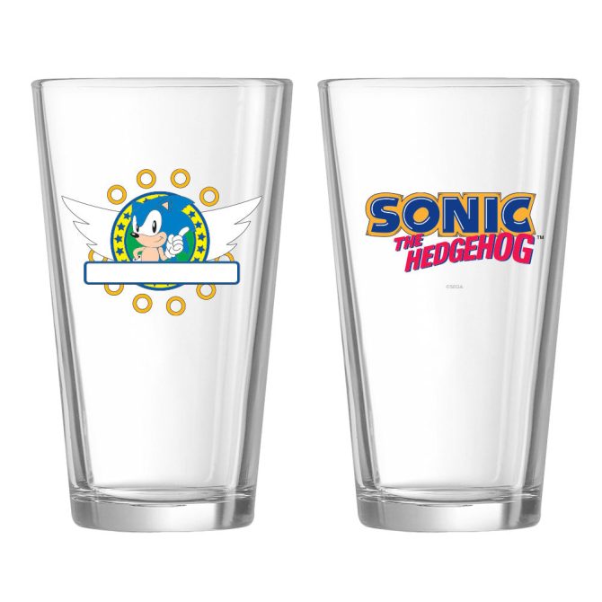 Sonic Rings Personalized Pint Glass - Image 2
