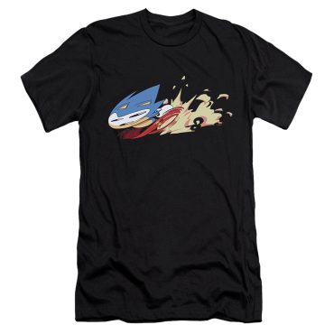 Sonic the Hedgehog April Fools' Smear Black Unisex Tee