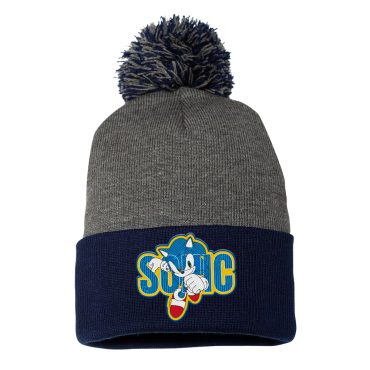 Sonic Patch Gray Beanie
