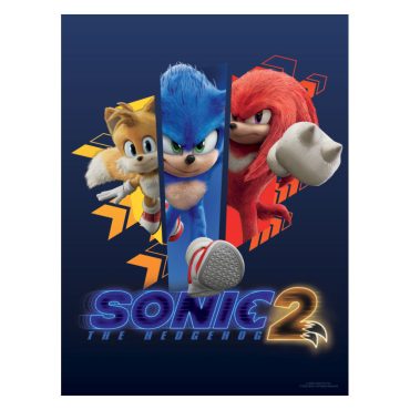 Sonic 2 Character Running Poster