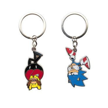 Sonic Mania Adventures Sonic & Eggman Keychain Set