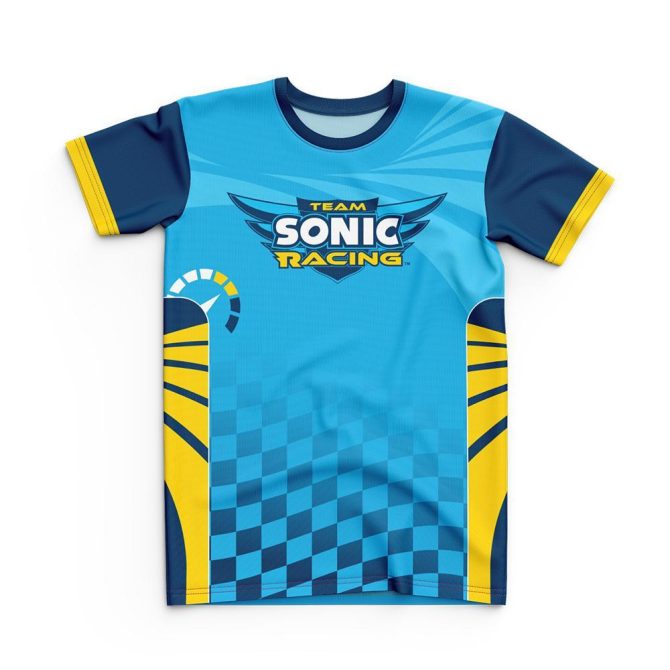 Team Sonic Racing Team Sonic Personalized Jersey Style Tee - Image 2