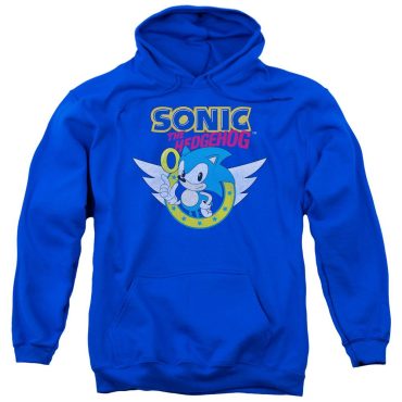 Sonic Rings and Wings Blue Hoodie
