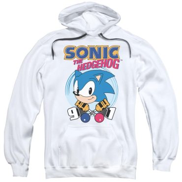 Sonic 91 White Hoodie