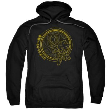 Sonic Gold Crest Black Hoodie