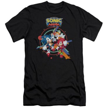 Sonic Mania Sonic and Friends Black Tee